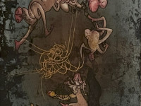 Roberto Matta, Mallarme L’or, aguafuerte y aguatinta, 65 x 50 cm.